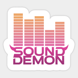 Sound Demon Peach Sticker